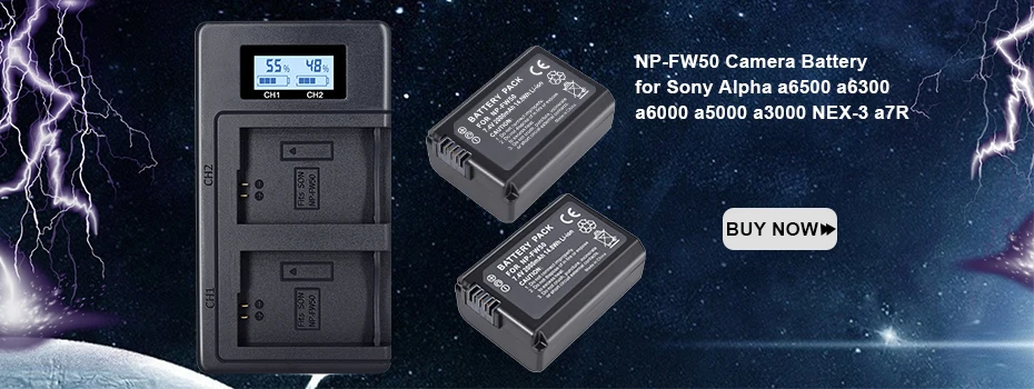 4 шт. NP-FW50 NP FW50 2000 мАч аккумуляторная батарея цифровая батарея для sony A6000 a3000 a7s II alpha 55 alpha 7 A72 A7R Nex7 NE