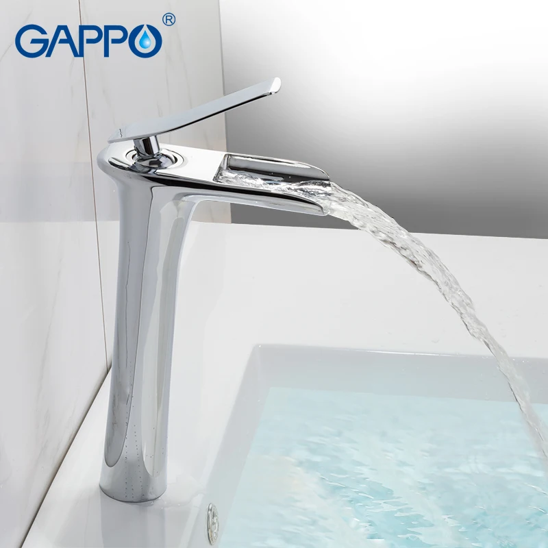 

GAPPO Basin Faucets waterfall sink faucet basin mixer sink taps deck mounted water taps bathroom water mixer taps