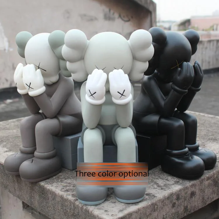 

Crazy cheap price! Originalfake Kaws COMPANION PASSING THROUGH With orginal box PVC doll handcraft 16inch