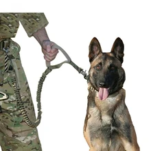 

Waterproof Dog Leash Quick Release Heavy Duty Panic Adjustable Military Tactical Dog Leads Army Tactical Harness Dog Collars