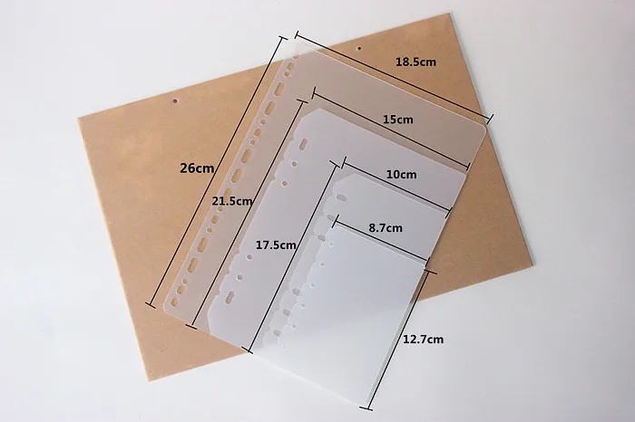 45 листов А7 печатные катушки дневник страницы, кольцо папка n25 страницы. Канцелярские принадлежности многоцветные n48 n32 n31 to do dots A5 A6 пустые - Цвет: PP cover PCS