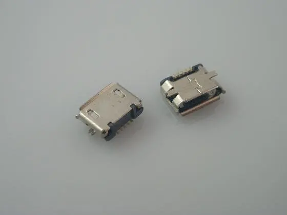 Micro USB разъем 5Pin Женский Тип B приёмный, правый угловой Rohs 1000 шт. лента и катушка reflow solderable