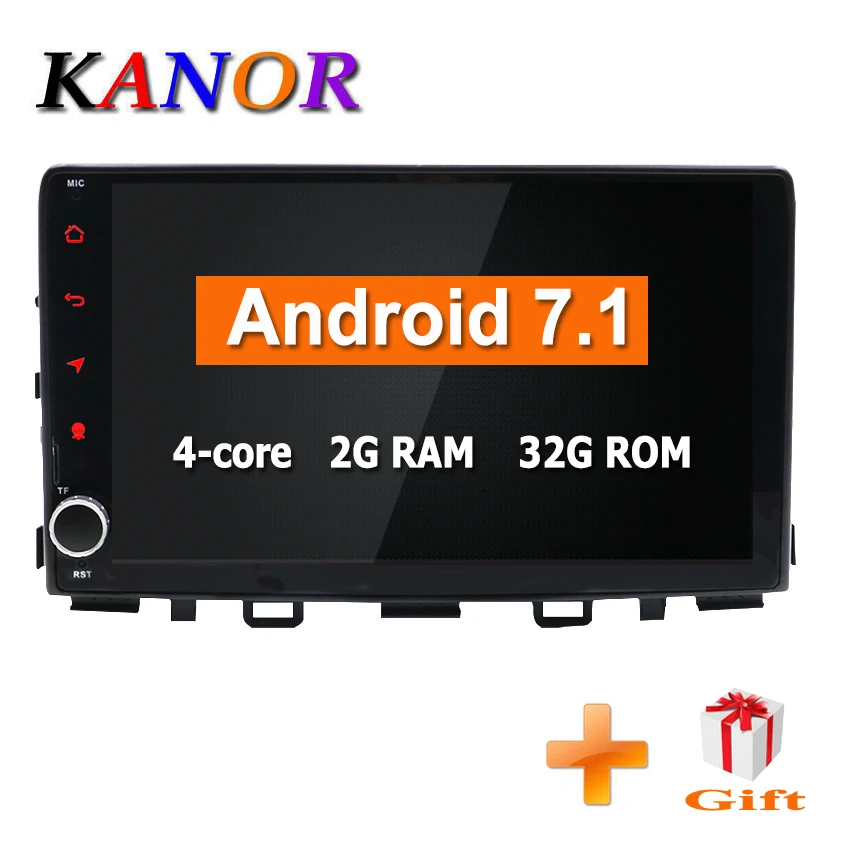 

KANOR 2 din Android 7.1 Quad core Car Radio GPS Navigation for Kia Rio 2017 Stereo 2G RAM 32G ROM WIFI Bluetooth 2din car radio