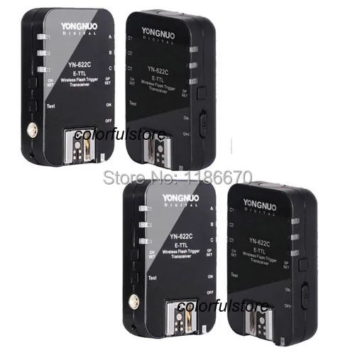 

FreeShip by DHL 4 YN-622C YN-622 C Wireless E-TTL Flash Trigger for Canon 1DS 5D Mark II III 50D 40D 30D 650D 600D 500D 450D C01