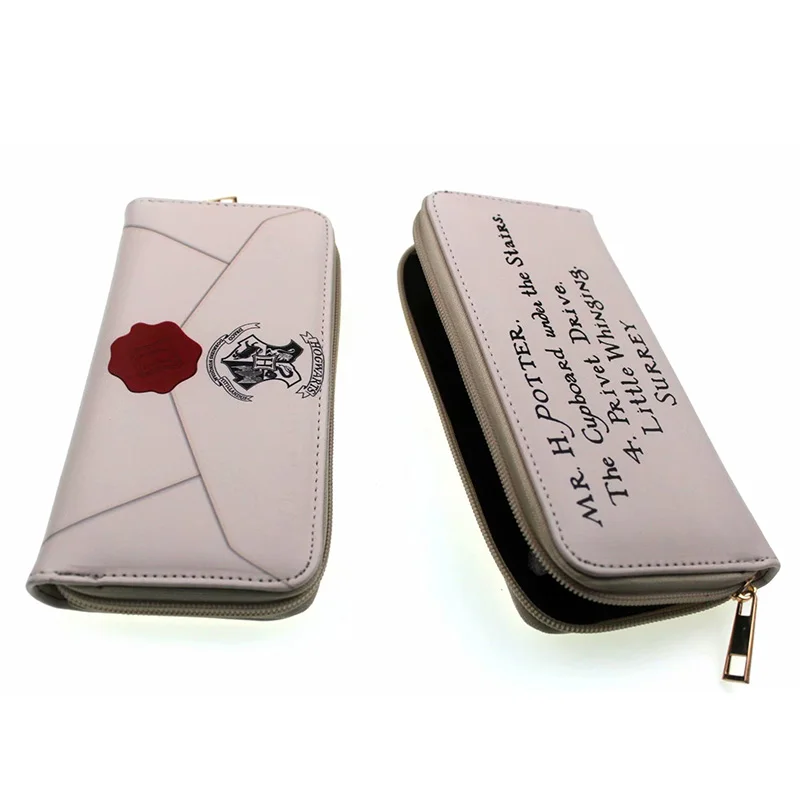 

New Design Harry Potter Anime Purse PU Lather Long Wallets for Women Large Capacity Card Holder Coin Pocket Dollar Price Wallet