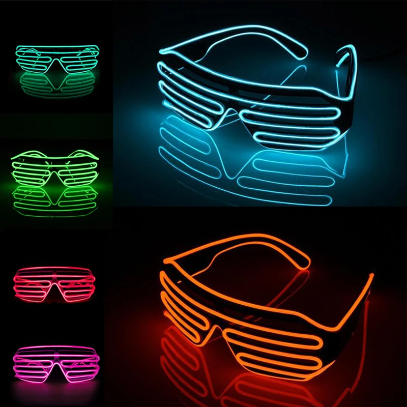 

Blinds Modes Flash EL Glasses Luminous Lighting Colorful Classic Carnival Dance Bar Party Rave Night Glowing Glasses