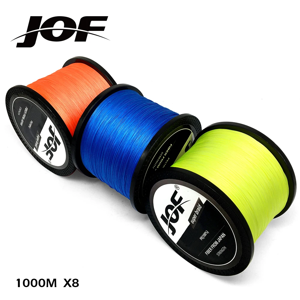 JOF Brand 1000M PE Braided Fishing Line 8Stands 22 78LB Multifilament