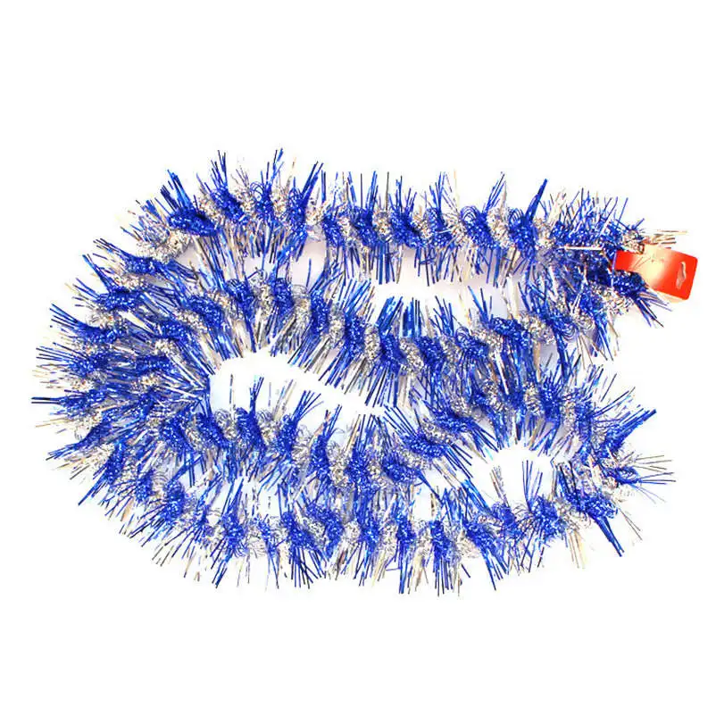 Christmas party streamers Xmas Tree Ornaments 1.8m Tinsel Hanging Decor Bunting Birthday Wedding Decoration Party Favors S27 (3)