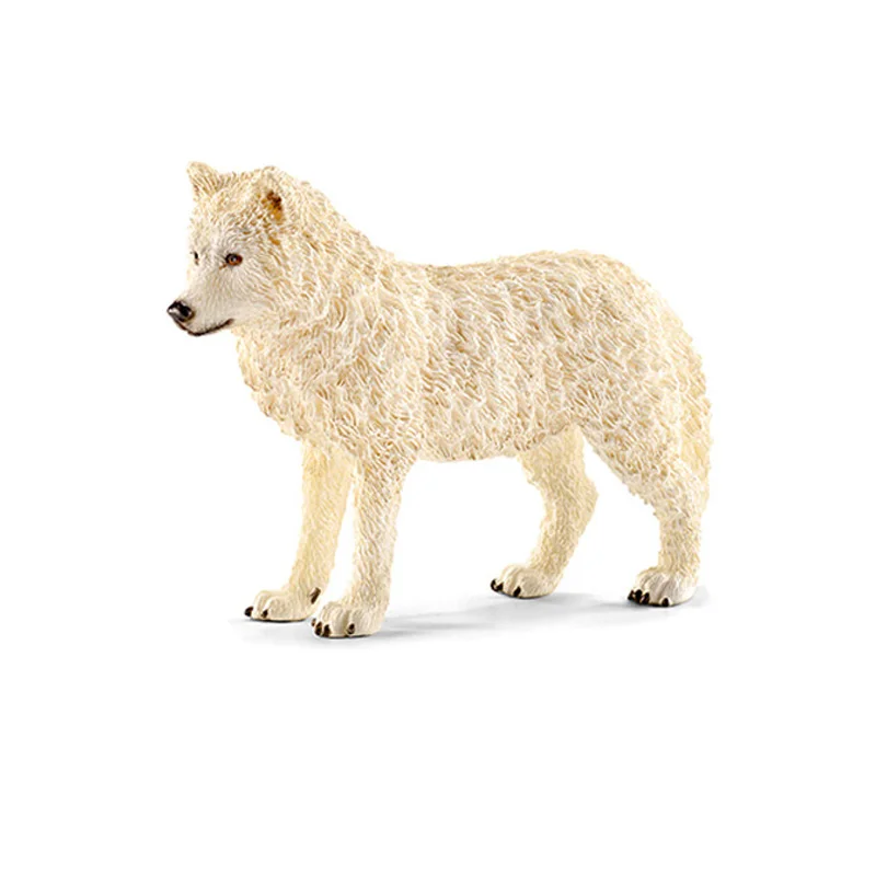 

9.5CM PVC Arctic Wolf Wildlife Animal Models Collection Figures Toys for Children Gifts Collections