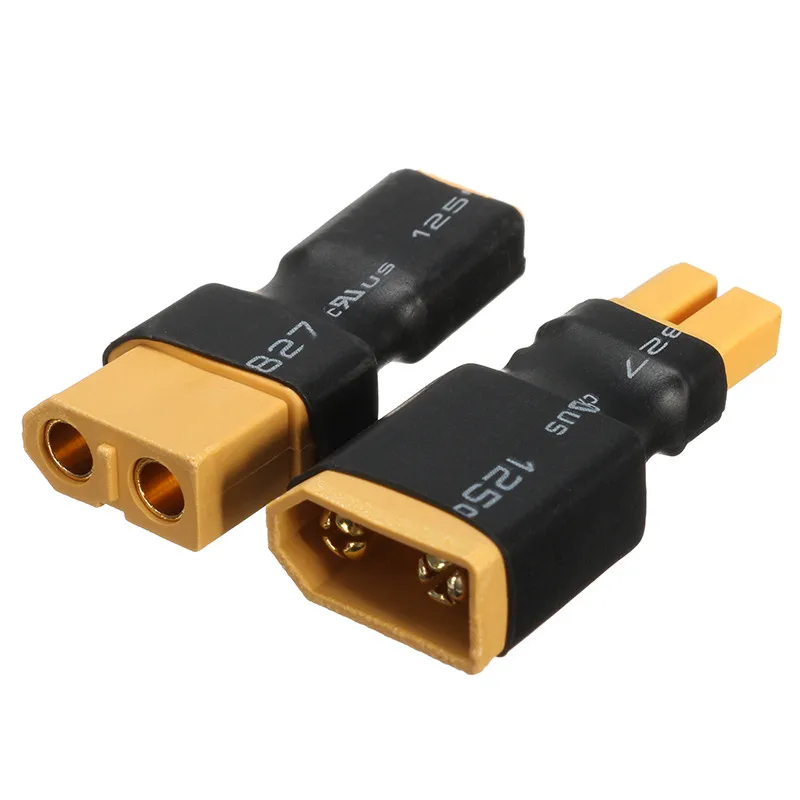 

1Pair XT60 Female Male Plug To XT30 Female Male Plug Connector for RC Models Drone Quadcopter Helicopter Lipo Battery Converter