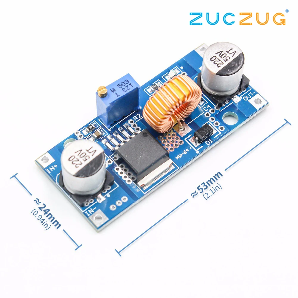 1 шт. 5A DC Регулируемый понижающий модуль XL4015 4 ~ 38V 96% питания buck|Интегральные схемы|