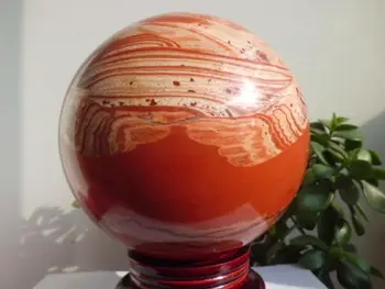 

xd j00470 NATURAL red jasper quartz crystal sphere ball Africa