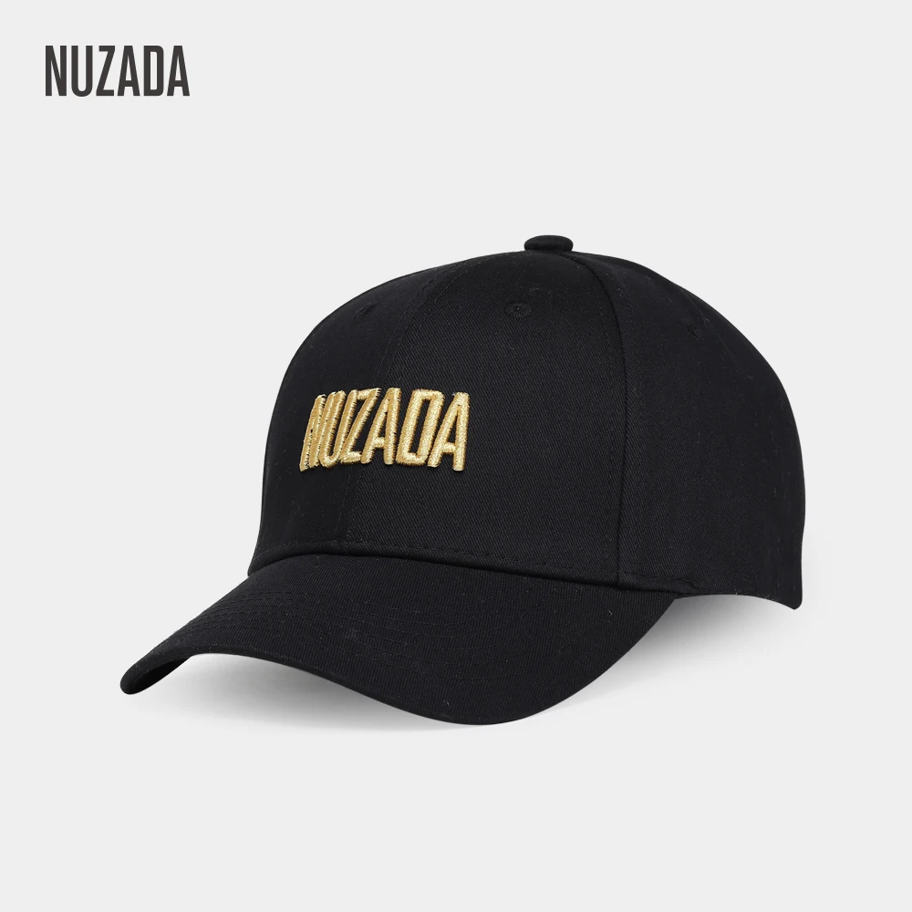 

Limited Edition Brand NUZADA Snapback Women Men Baseball Cap Cotton Spring Summer Bone Caps Golden Line Embroidery Letter Hat