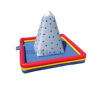 Cheap PVC Inflatable Climbing Wall For Amusement Outdoor Sport Game Inflatable Bouncer With Free Blower