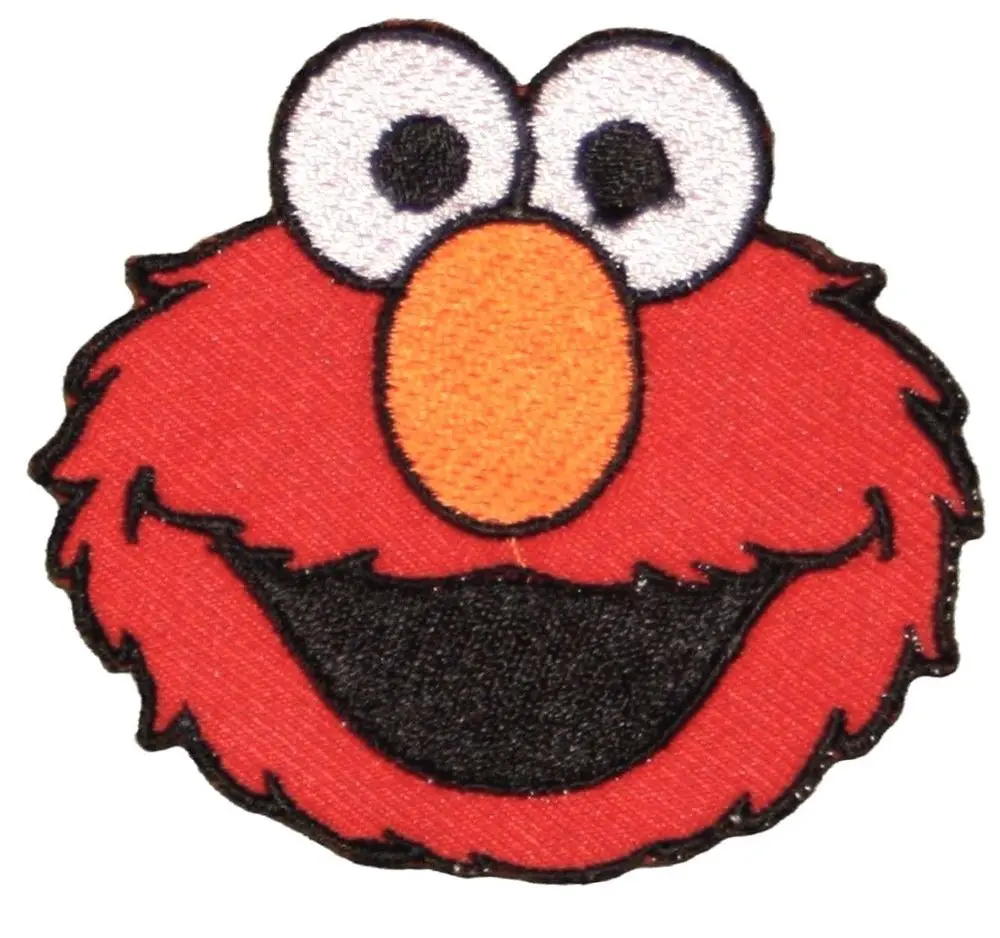 

Elmo Sesame Street Appliques Embroidered Iron on or sew on Patch Cartoon RED