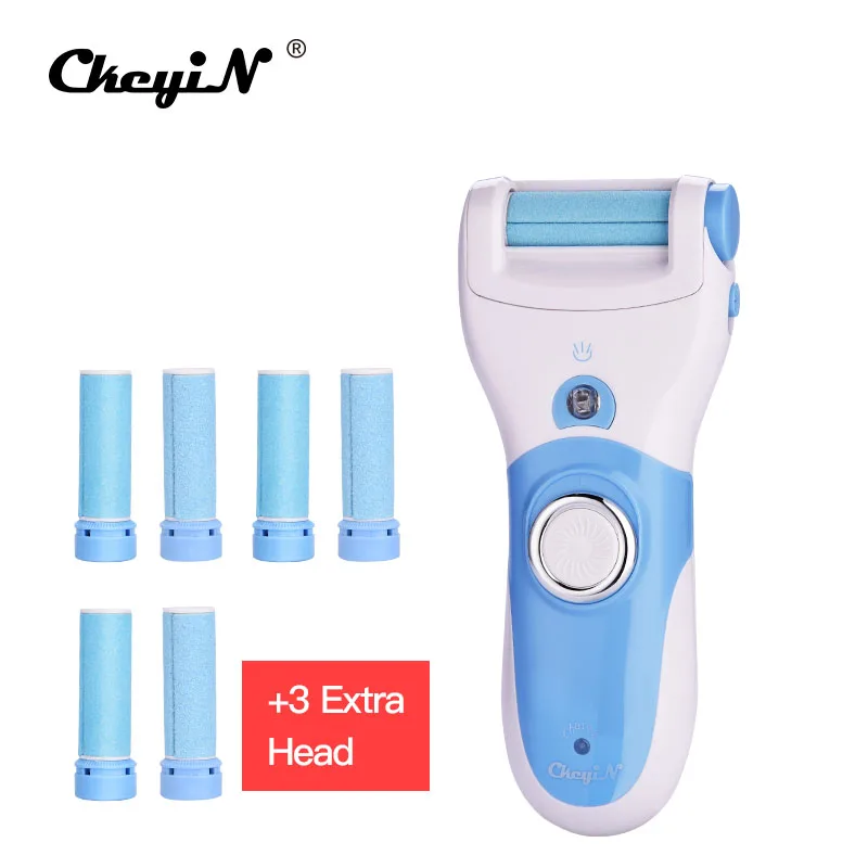 

Powerful Rechargeable Electric Foot File Feet Care Tool callous remover with 8 Roller Heads for Dead Skin and Smoother Feet P46