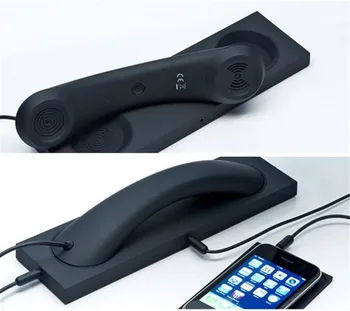 

2019 New Fashion Retro Phone handset headset 3.5mm PC Comtuper microphone prevention radiation for iphone samsung