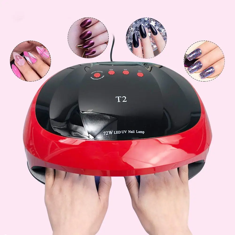 

Quick Nail Dryer - 72W Two Hands Manicure Lamp - Ultraviolet Lamp For Drying Nails Ideal For Gel Nails and All Manicure