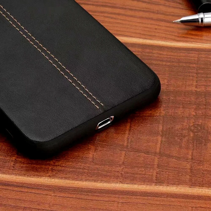 Luxury Business Ultra Slim Phone Case For iPhone X XR XS MAX PU leather Cases soft PC For iPhone 6 6s 7 8 Plus Back Cover Coque (6)