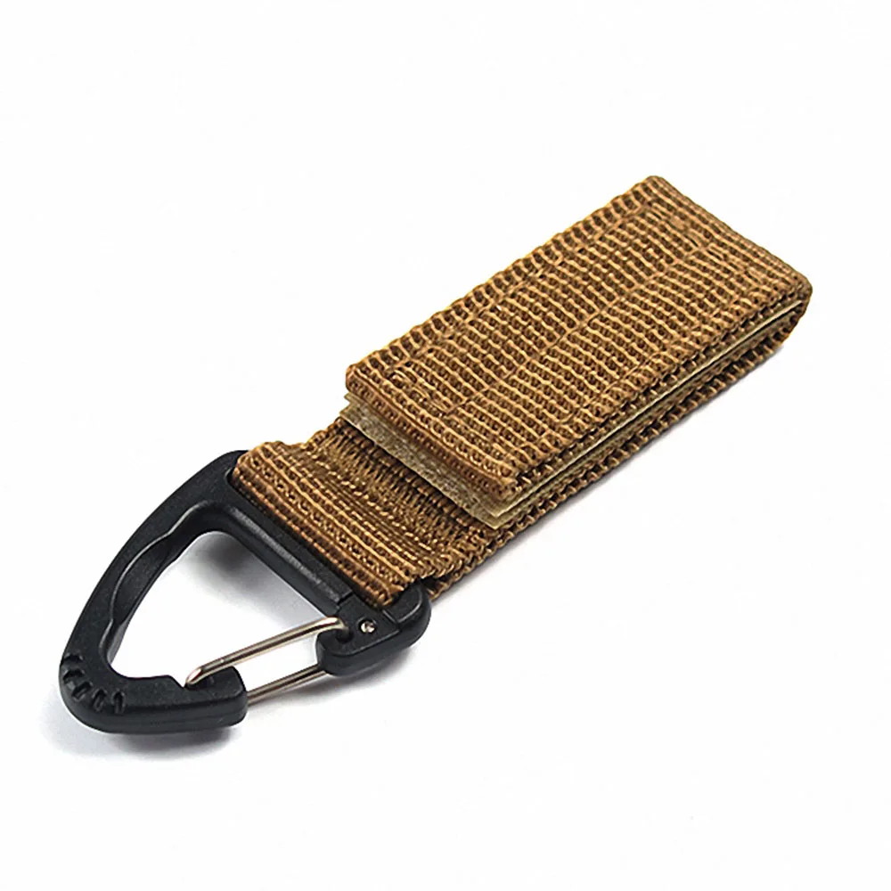 

Hot Sale New High Strength Nylon Hanging Chain Backpack Key Hook Outdoor military Webbing Buckle Hook Molle Webbing Belt Clip