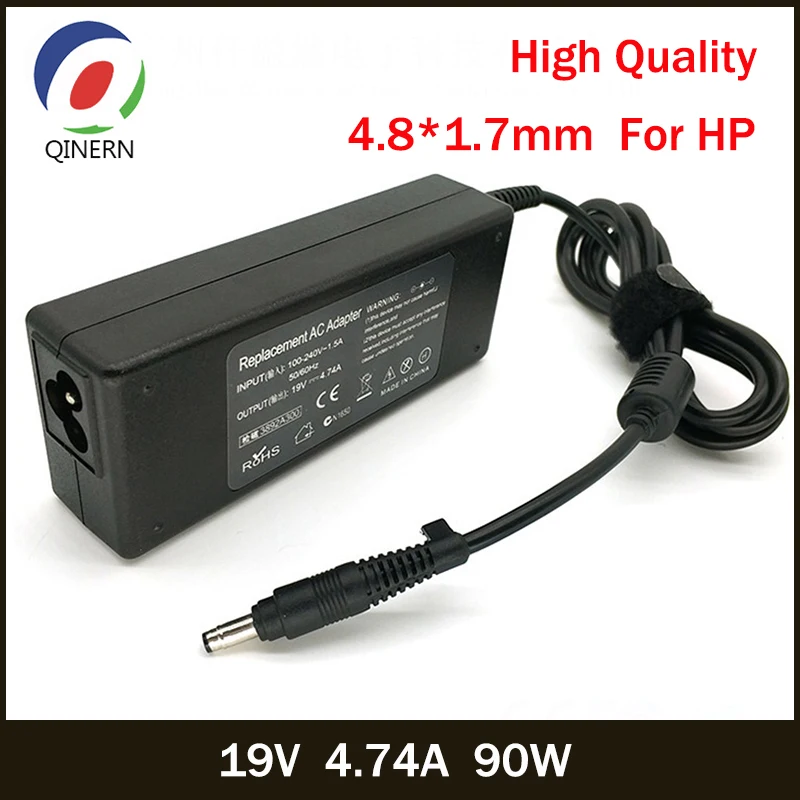 QINERN 19V 4.74A 90W 4 8*1 7mm AC ноутбук зарядное устройство адаптер питания для HP G70/G70t/G71