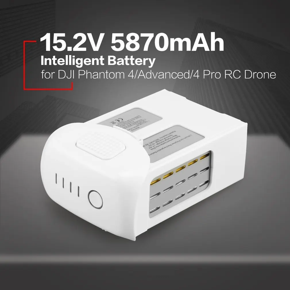 

5870mAh Intelligent Spare Flight LiPo Battery Replacement Part for DJI Phantom 4 /Advanced/4Pro FPV Quadcopter RC Drone 15.2V
