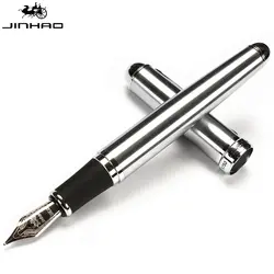 Jinhao X750 Нержавеющая сталь средний Серебряный 18KGP перьевая ручка Новинка; Лидер продаж