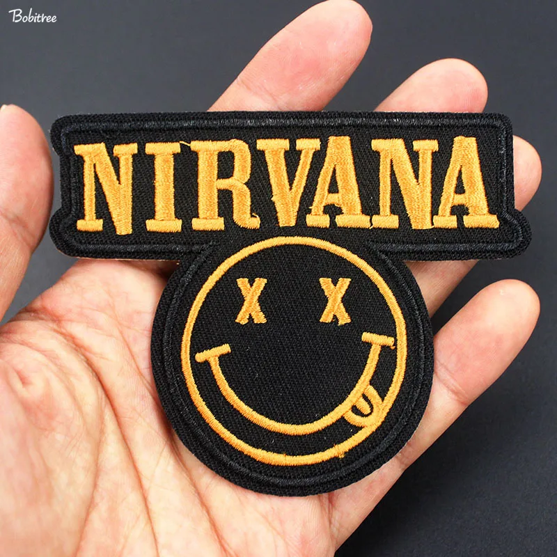 Рок-музыка Группа Нирвана патч утюг на вышитой одежде значок аппликации для куртки джинсы наклейки на рюкзак