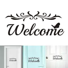 Welcome Vinyl Wall Decal Home Door Sticker DIY Removable PVC Sticker Art Entryway Mural Decor Wallpaper For Living Room Bedroom Welcome Vinyl Wall Decal Home Door Sticker DIY Removable PVC Sticker Art Entryway Mural Decor Wallpaper For Living Room Bedroom
