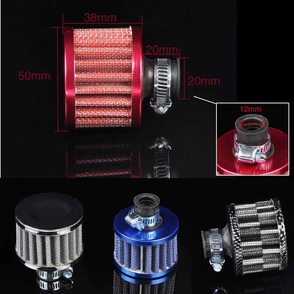 4 Pcs MINI OIL AIR INTAKE CRANKCASE VENT COVER BREATHER FILTER [QPL144