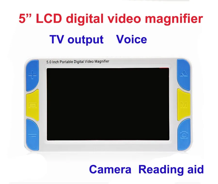 5inch LCD Display portable magnifie Low Vision Video Magnifier electronic reading aid, Digital