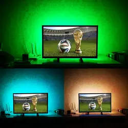 USB Powered В 5 в белый теплый белый RGB без водостойкие RGB 2835 3528 светодио дный SMD светодиодные ленты может изменить цвет для ТВ задний план