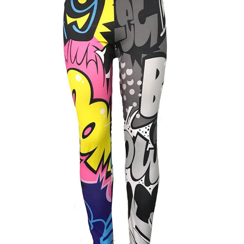 2018 Cartoon Pattern Yoga Pants Gym Sport Leggings 3D Printing Yoga Leggings Running Pants Women Leggins Sport Women Fitness