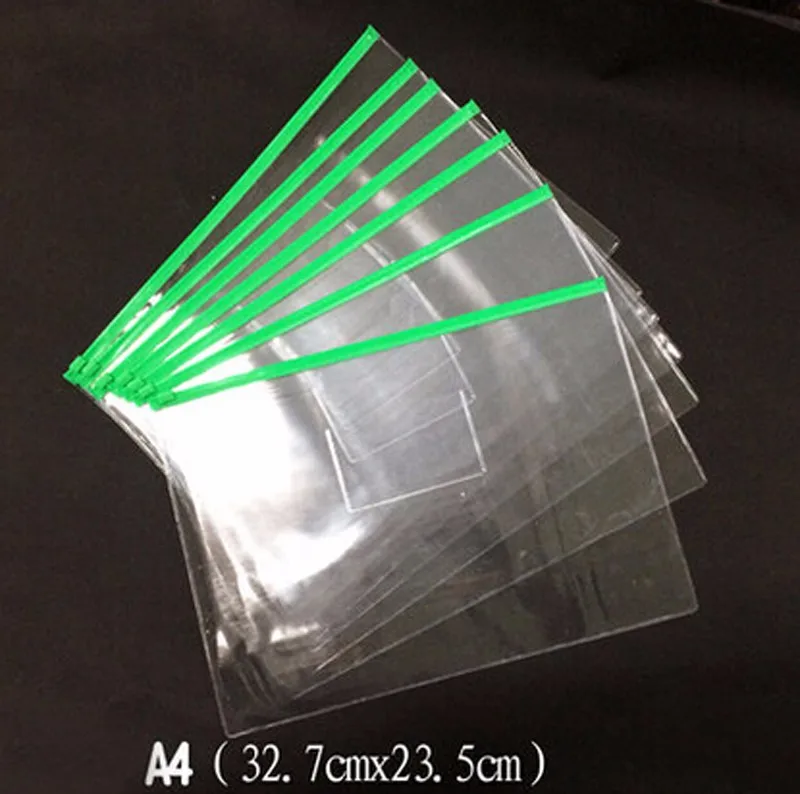 Bolsa de Papelaria Bolsa de Plástico Bolsa de Documentos Novo Pces Arquivo Claro Translúcido Pasta a4 - a5 a6 Tamanho Escola Escritório Fornecimento 20 3 Pasta de arquivo