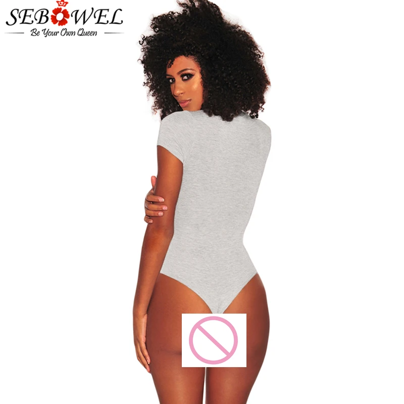 Heather-Gray-Silver-O-Ring-Zipper-Bodysuit-LC32350-11-2 