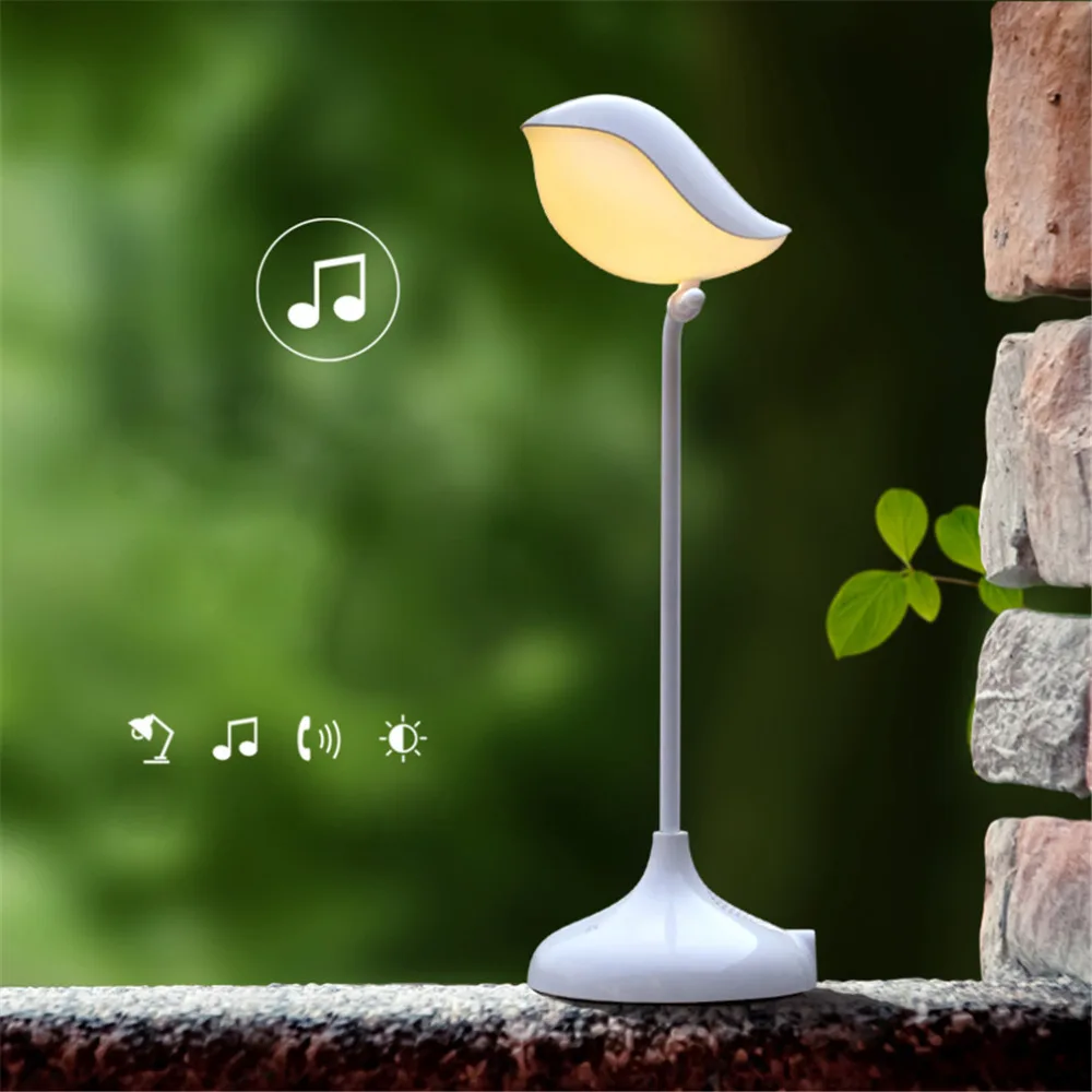

Bird Shape Bluetooth Stereo Desk Lamp LED Touch Switch Eye Protective Learning Lamp
