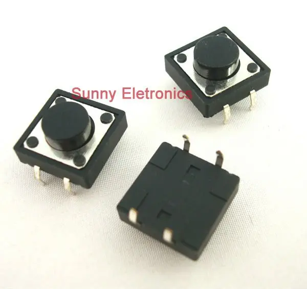 50PCS DIP 12X12X12 Tactile Tact Push Button Micro Switch Momentary 12x12x12MM good quality