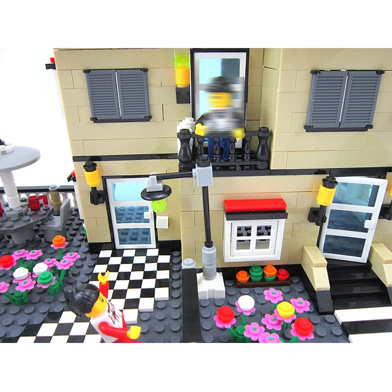 Wange-34053-Compatible-with-Lego-Architecture-Large-Garden-Villa-Building-Blocks-3D-Structure-House-Models-Bricks (2)