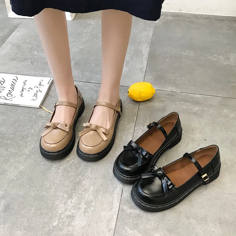 

Round-headed Deep-mouthed Retro Single Shoe Spring New Style Of Korean Version Of Campus Wind Shoes 2019