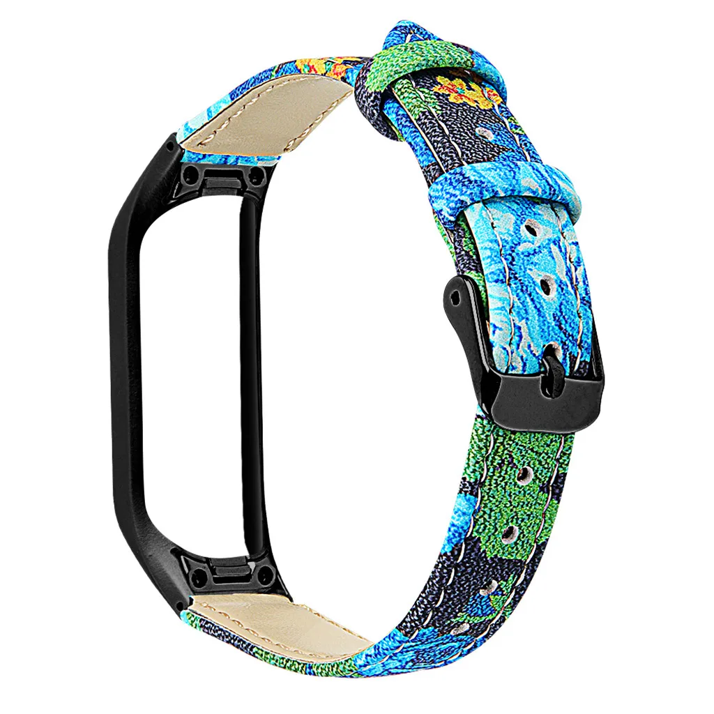 Ouhaobin кожаные Смарт-часы ремешок для samsung Galaxy fit-e R375+ металлический каркас сменный ремешок на запястье 717#2