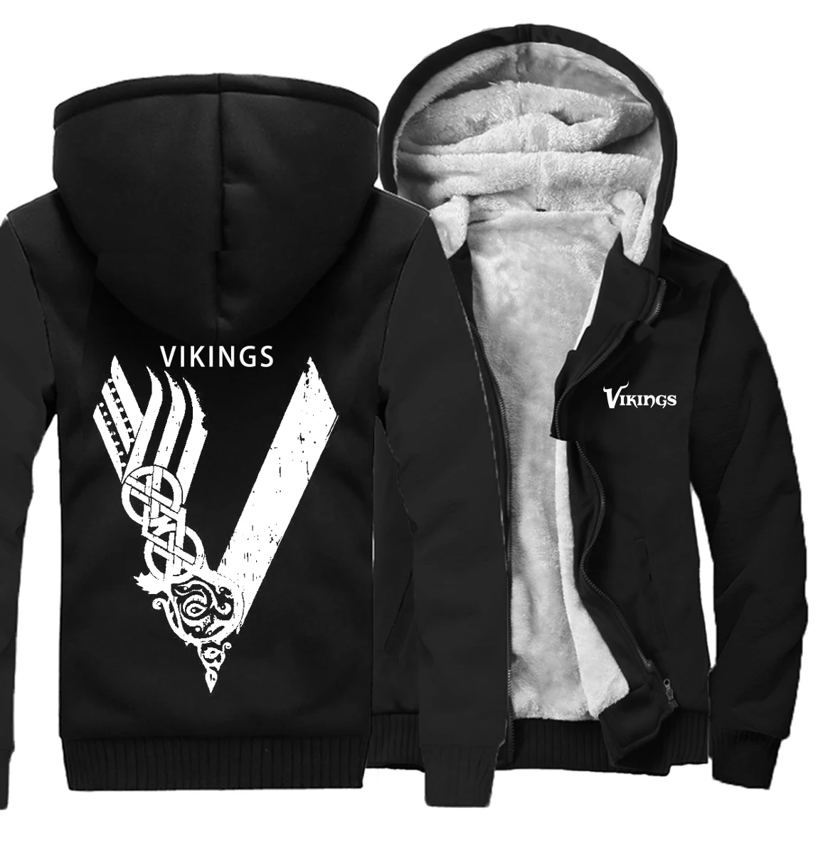 Odin Viking худи, мужские куртки в стиле хип-хоп, пальто, мужские забавные толстовки Vikings Odin, Мужская одежда, большие M-5XL, спортивные костюмы - Цвет: black