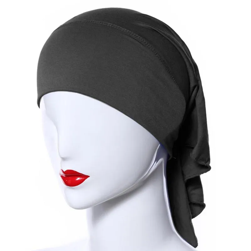 Muslim Women Soft Comfortable Inner Hijab Caps Islamic Arab Underscarf Hats New 