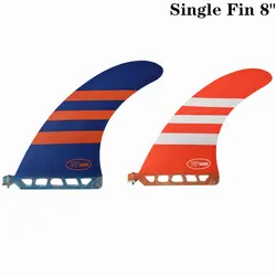 Surf longboard плавник 8 дюйма Barbatana Surf 8-fin из стекловолокна Barbatana в серфинге один fin стоячего красный/синий цвет