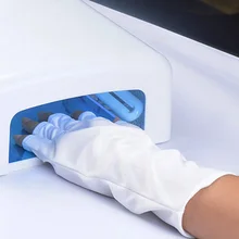 Nail Art Маникюр Anti UV Перчатки УЛЬТРАФИОЛЕТОВОГО Света/Лампы Излучения Защищенный Сушилка Инструмент