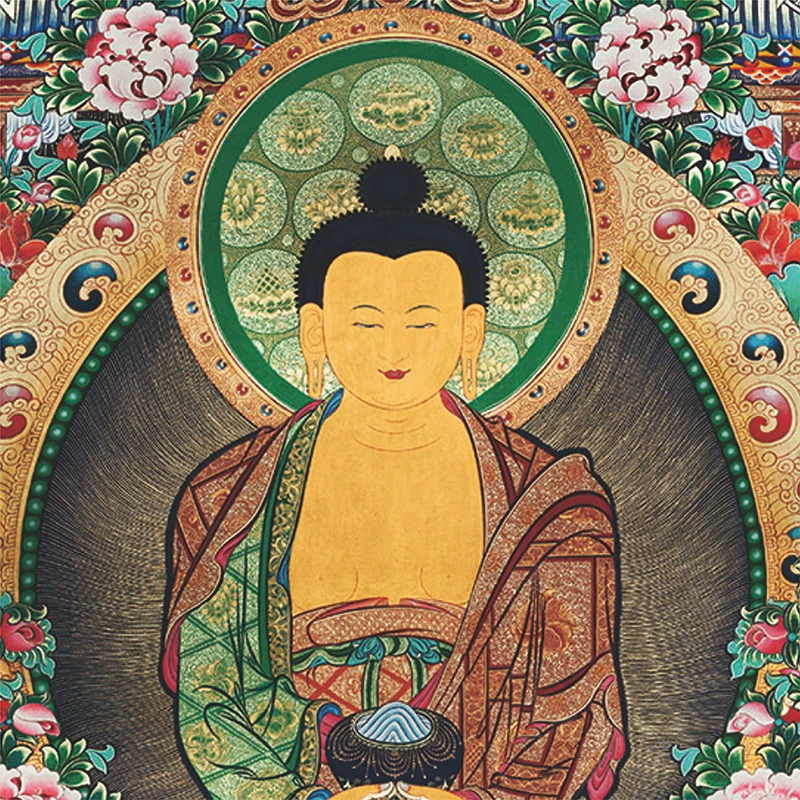 Cjtang шелковое печатное искусство Thangka тибетская вышивка Будда Юго Восточная Азия