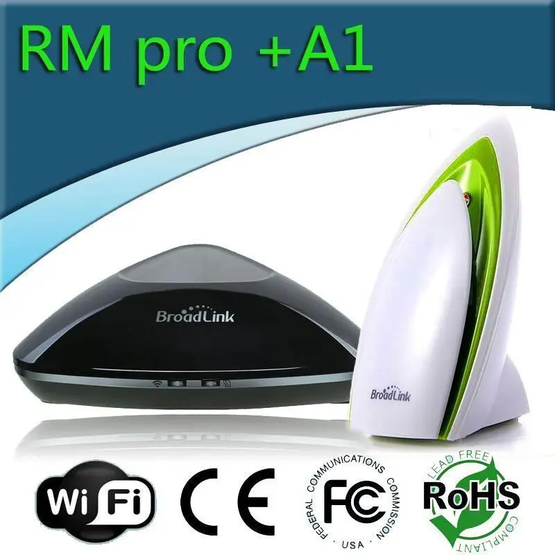 

New Broadlink RM Pro RM2 Universal Intelligent controller,Smart home Automation,WIFI+IR+RF Switch remote control with BroadlinA1