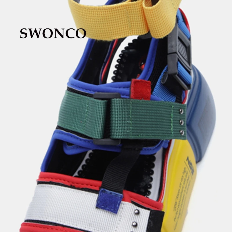 SWONCO Women's Sandals 2019 Summer High Heels Sandals For Women Chunky Sandal Womens Wedge Platform Shoes Casual Summer Sandal SWONCO Women's Sandals 2019 Summer High Heels Sandals For Women Chunky Sandal Womens Wedge Platform Shoes Casual Summer Sandal