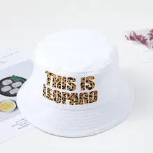 Новые леопардовые вышитые Шапки для рыбаков для мужчин и женщин унисекс уличные летние уличные хип-хоп хлопковые рыболовные Панамы детские шапки