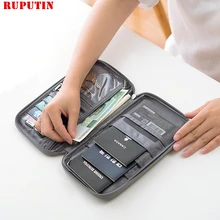 RUPUTIN Brand Passport Covers Holder Card Package Credit Card Holder Wallet Organizer Travel Accessories Document Bag Cardholder