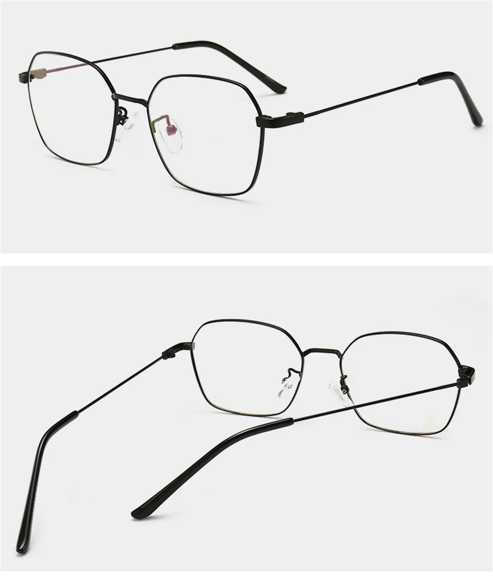 Iboode, оптические оправы для очков для мужчин и женщин, квадратная металлическая оправа, очки с линзами Clea, очки для близорукости, мужские унисекс,, модные